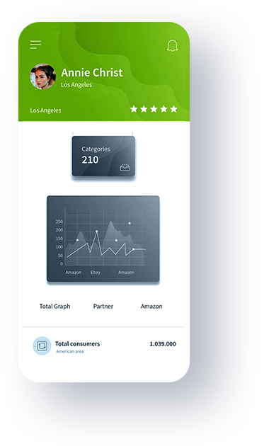 Smartphones con dashboards de análisis de datos: mostrando Tráfico Calificado, resultados de Automatización de Marketing y optimización con IA de Ashtar Creations.
